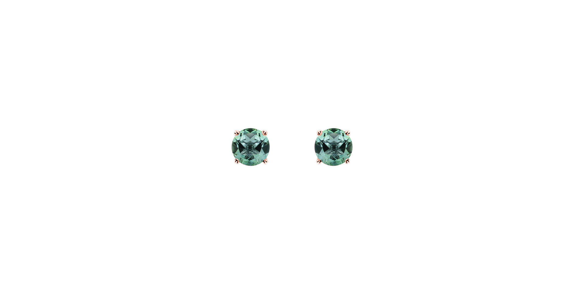 Earrings with Tourmaline Orbs