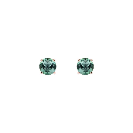 Earrings with Tourmaline Orbs
