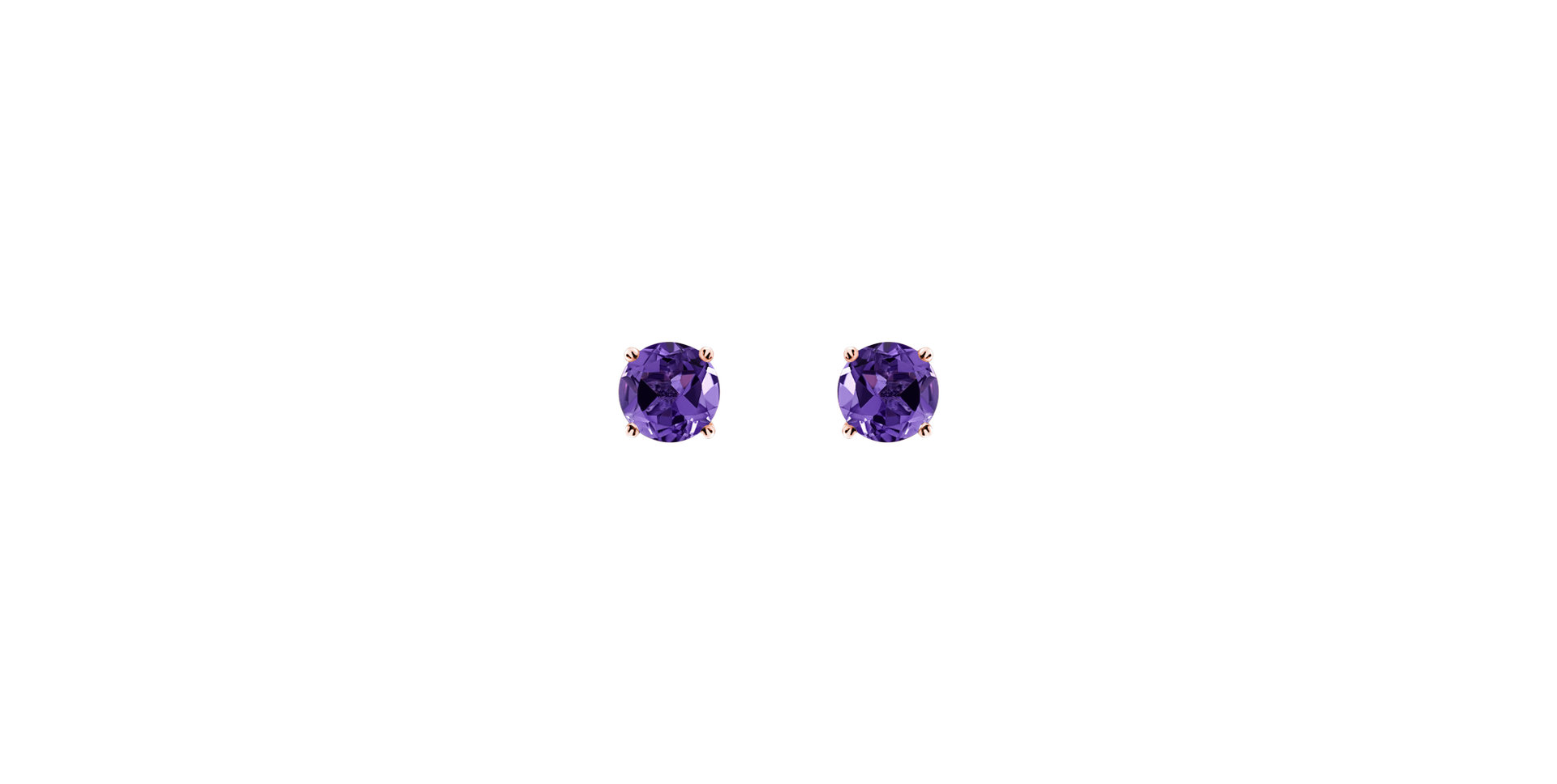 Earrings with Amethyst Orbs