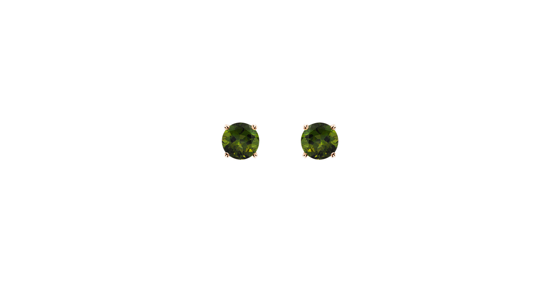 Earrings with Tourmaline Orbs