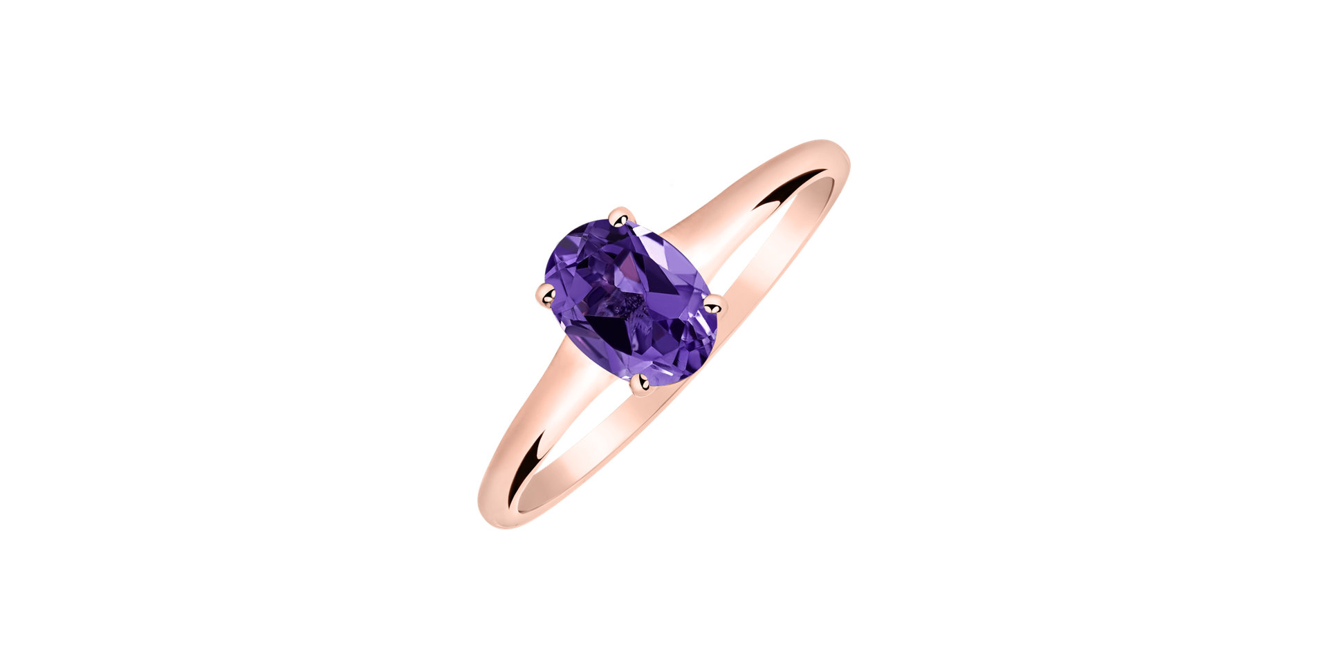 Ring with Amethyst Mystic Abyss