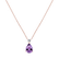 Diamond necklace with Amethyst Ismene4
