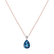 Diamond necklace with Topaz Ismene4