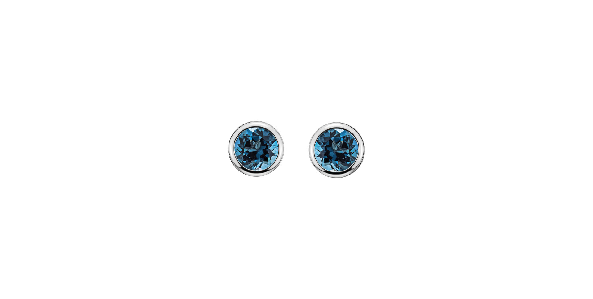 Earrings with Topaz Shiny Dots