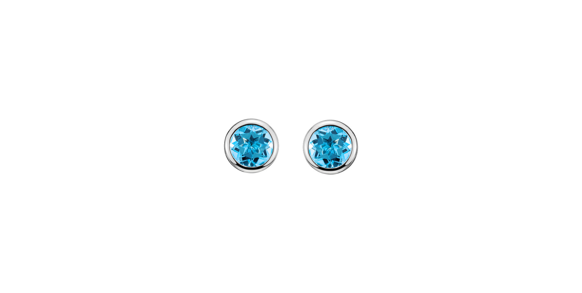 Earrings with Topaz Shiny Dots
