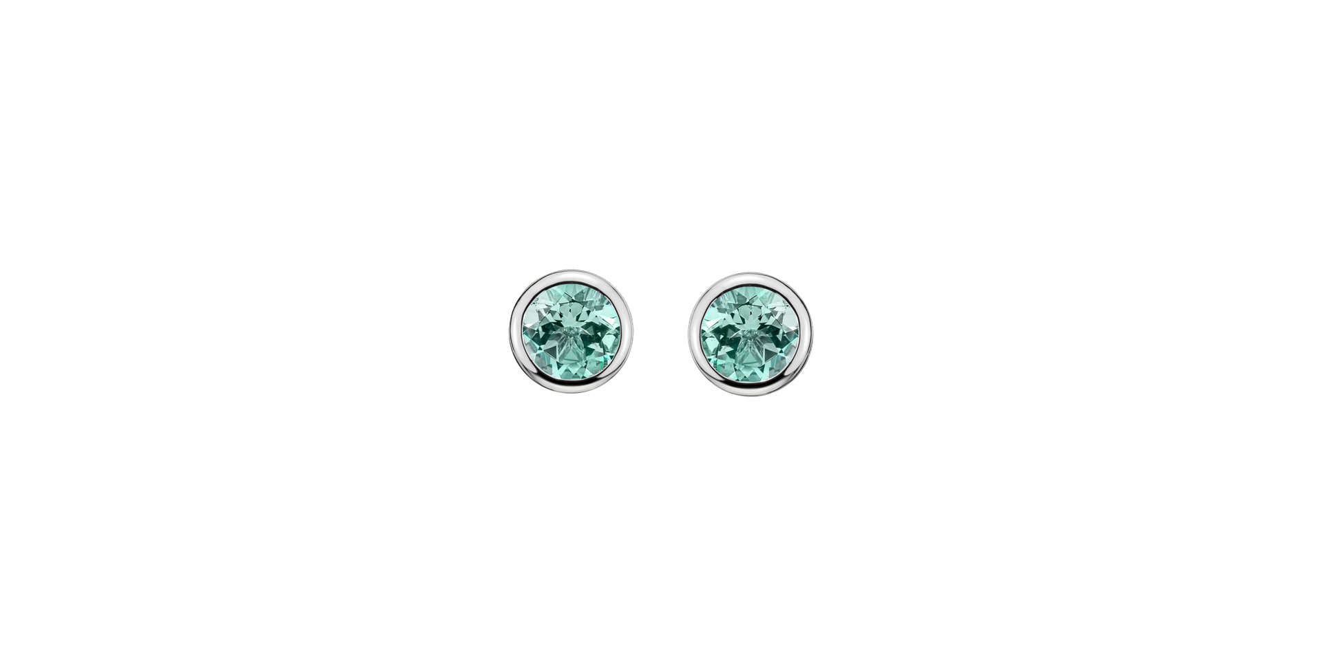 Earrings with Tourmaline Shiny Dots