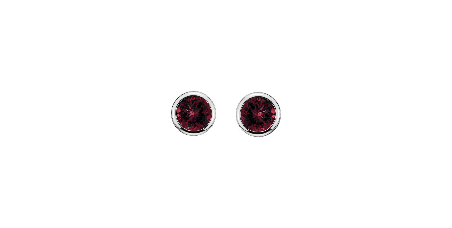 Earrings with Rhodolite Neon Dots