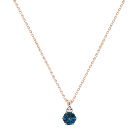 Diamond necklace with Topaz Diamara