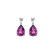 Diamond earrings with Rhodolite Whispers of Avalon5
