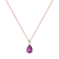 Diamond necklace with Rhodolite Whispers of Avalon4
