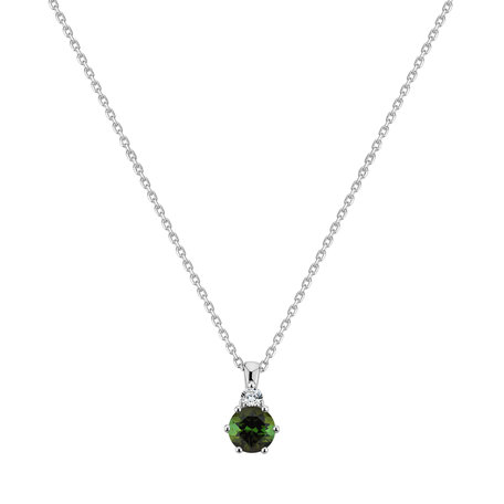 Diamond necklace with Tourmaline Diamara