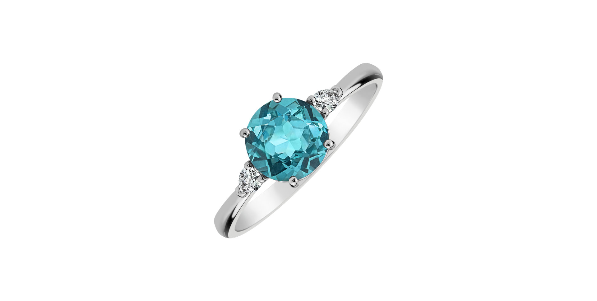 Diamond ring with Apatite Royal Oasis
