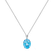 Diamond necklace with Topaz Élise4