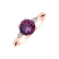 Diamond ring with Rhodolite Royal Oasis4
