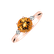 Diamond ring with Citrine Royal Oasis4