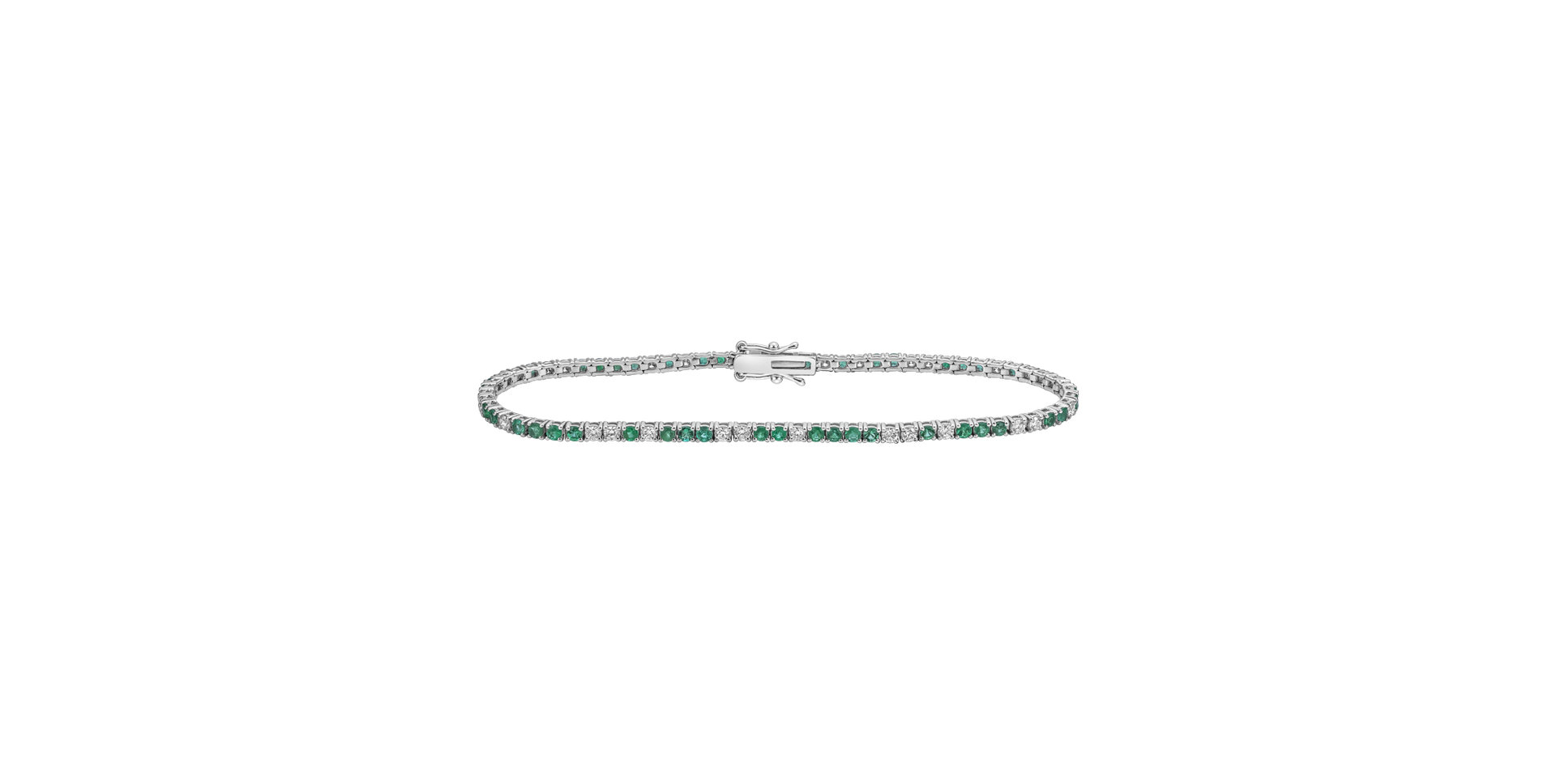 Diamond bracelet with Emeralds Bellisia