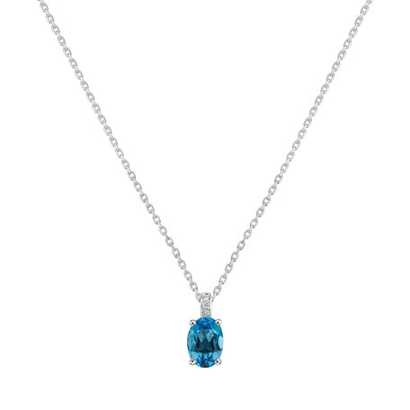Diamond necklace with Topaz Euphemia