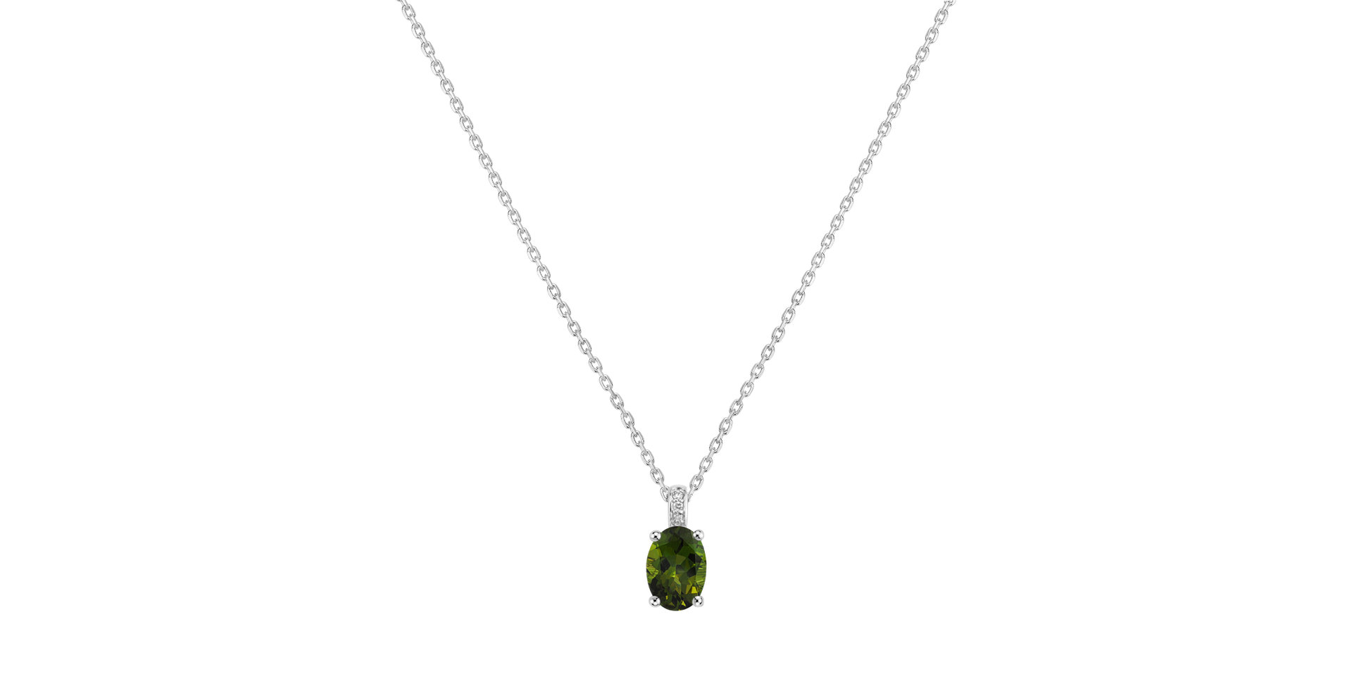 Diamond necklace with Tourmaline Euphemia