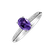Diamond ring with Amethyste Pauliene4