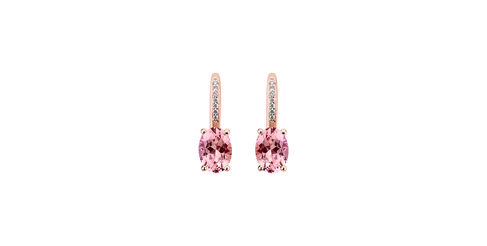 Diamond earrings with Tourmaline Lucrezia
