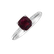 Diamond ring with Rhodolite Melody Harmony4