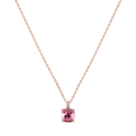 Diamond necklace with Tourmaline Linnea