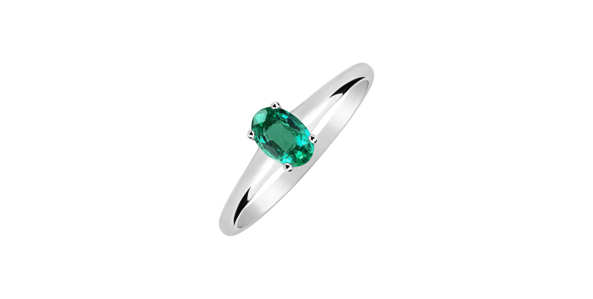 Ring with Emerald Mystic Abyss
