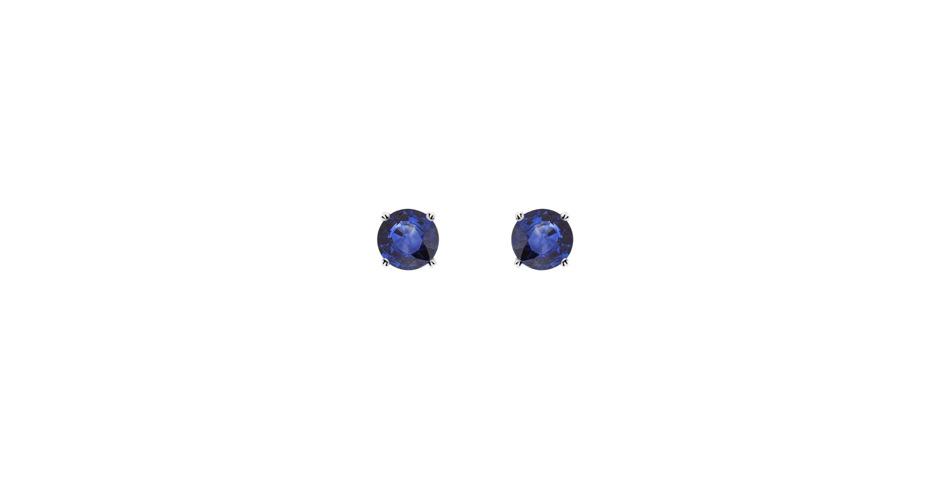 Earrings with Sapphire Orbs