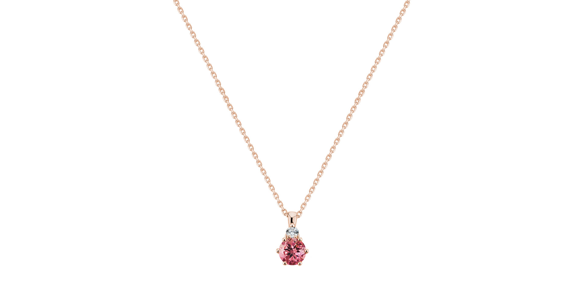 Diamond necklace with Tourmaline Diamara