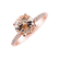 Diamond ring with Morganite Bethy4