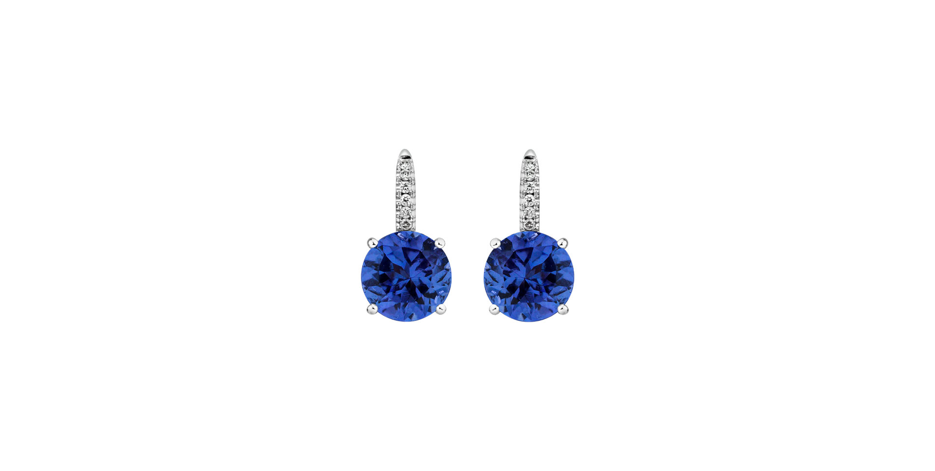 Diamond earrings with Tanzanite Bethy