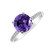 Diamond ring with Amethyst Bethy4