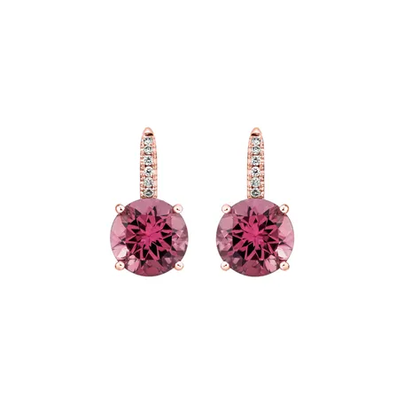 Diamond earrings with Tourmaline Bethy