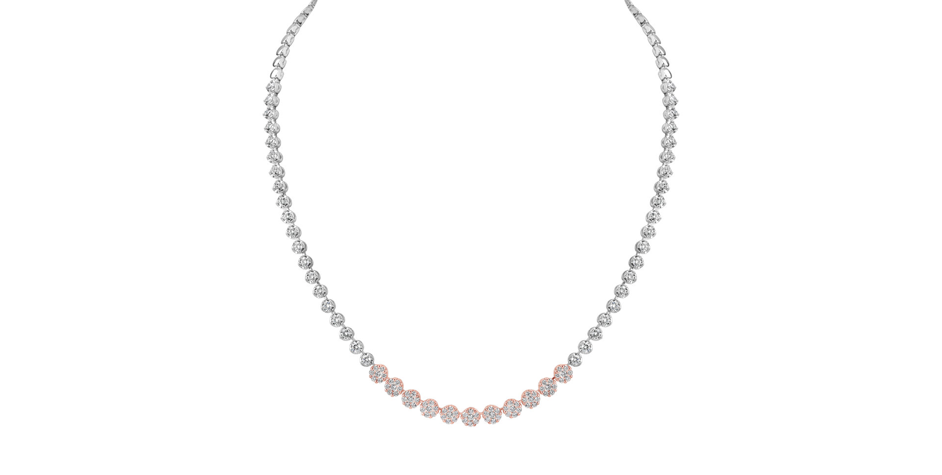 Diamond necklace Luminous Circle