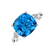 Diamond ring with Topaz The Duchess4