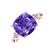 Diamond ring with Amethyst The Duchess4