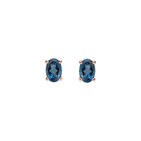 Earrings with Topaz Mystic Abyss