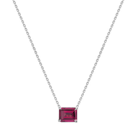 Necklace with Rhodolite Corinne