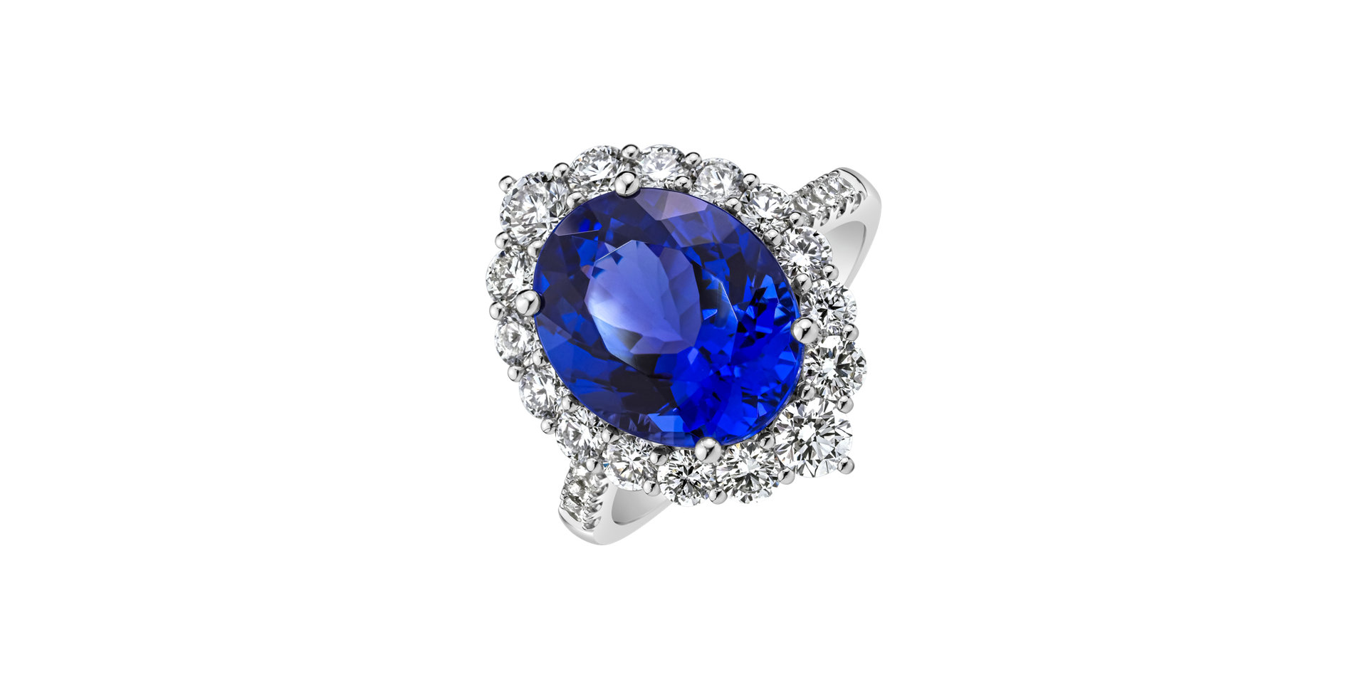 Diamond ring with Tanzanite Tanzania Treasure