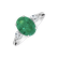 Diamond ring with Emerald Fiona4