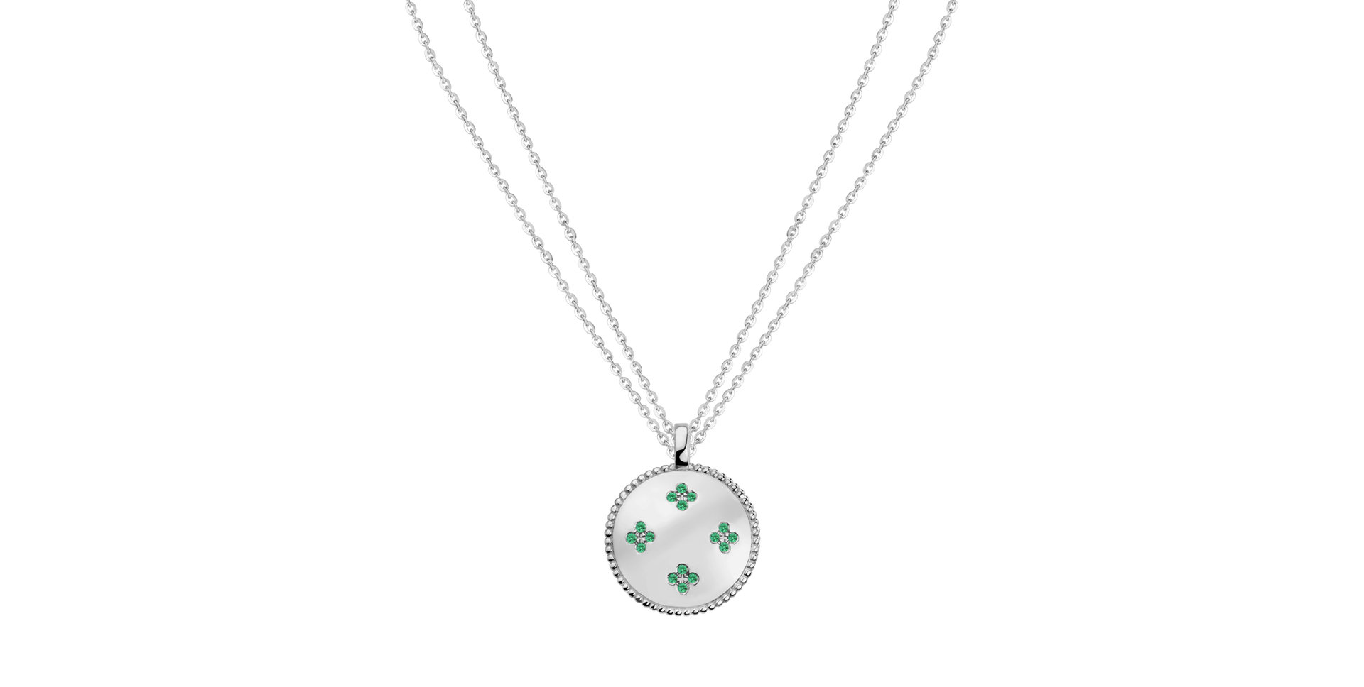 Necklace with Emeralds Aveline
