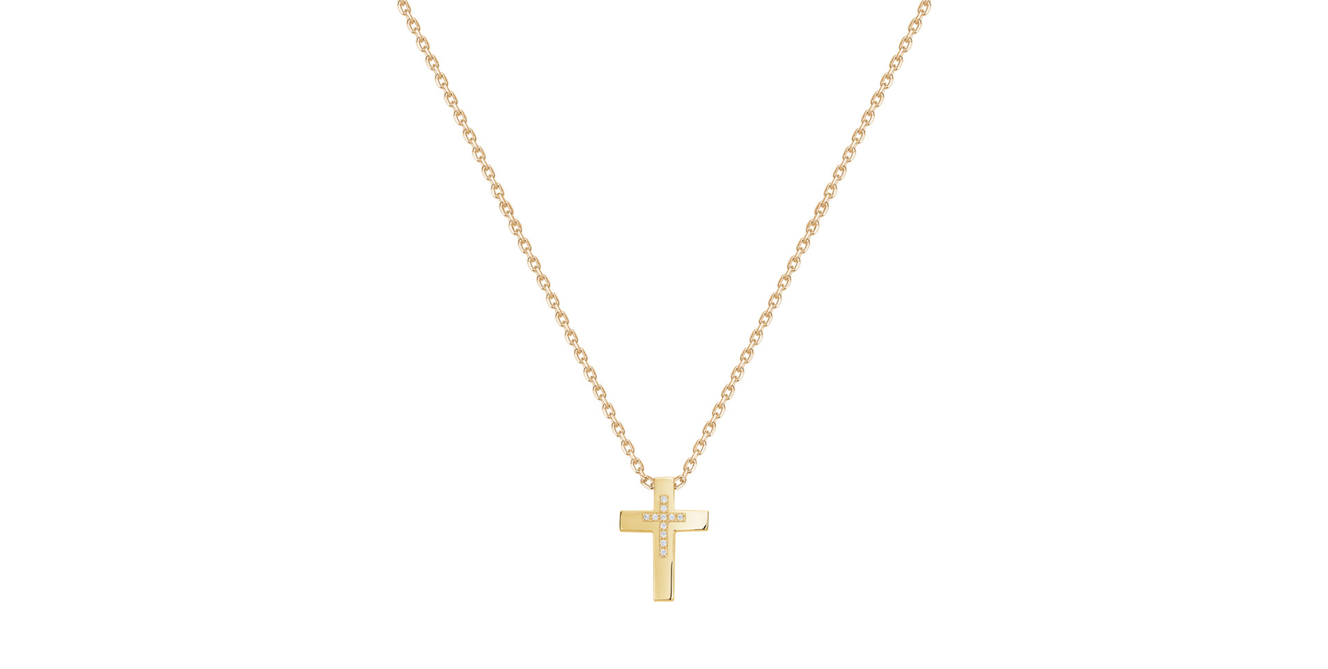Diamond necklace Cross