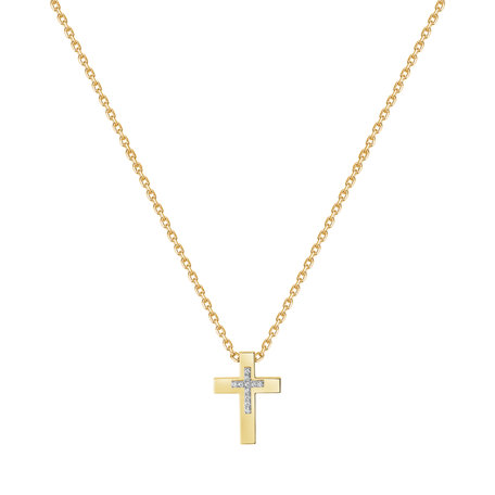 Diamond necklace Cross