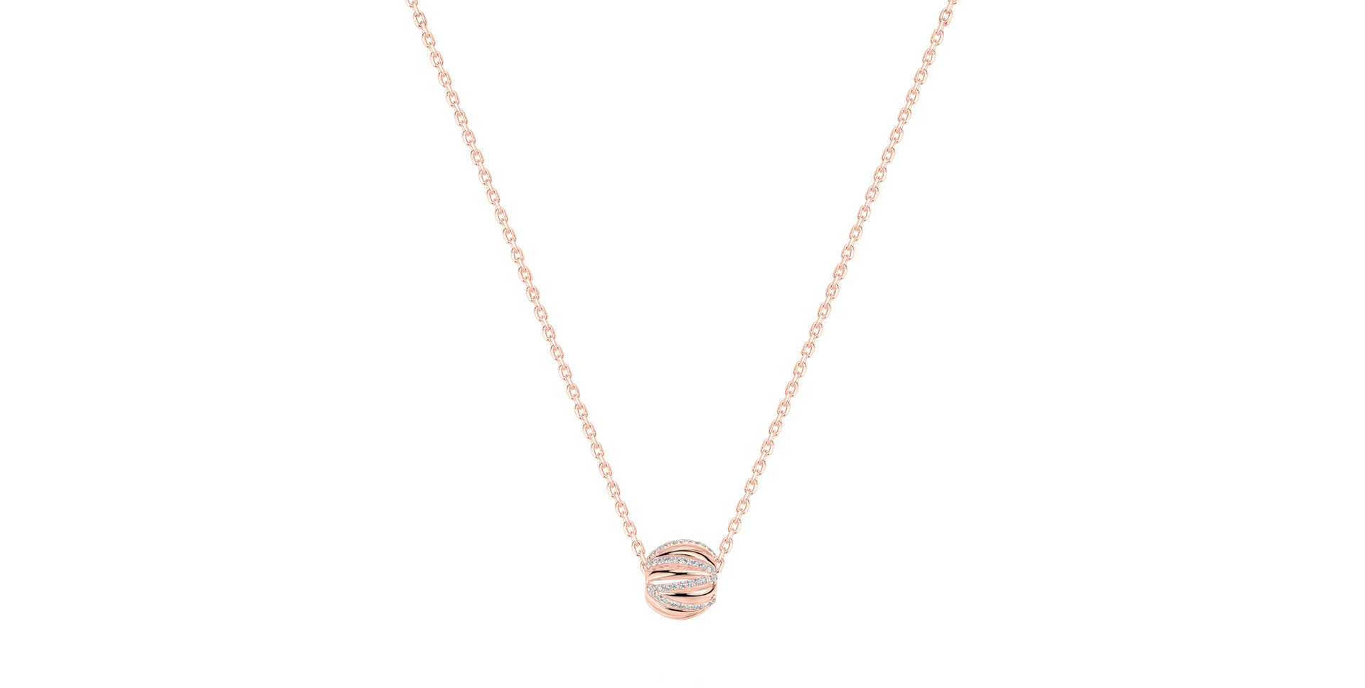 Diamond necklace Gollden Ball