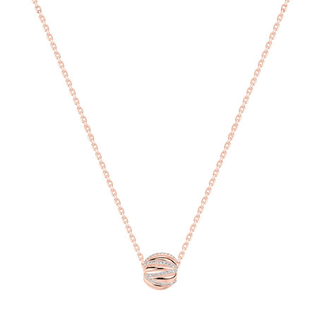 Diamond necklace Gollden Ball
