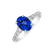 Diamond ring with Tanzanite Shimmering dazzle4
