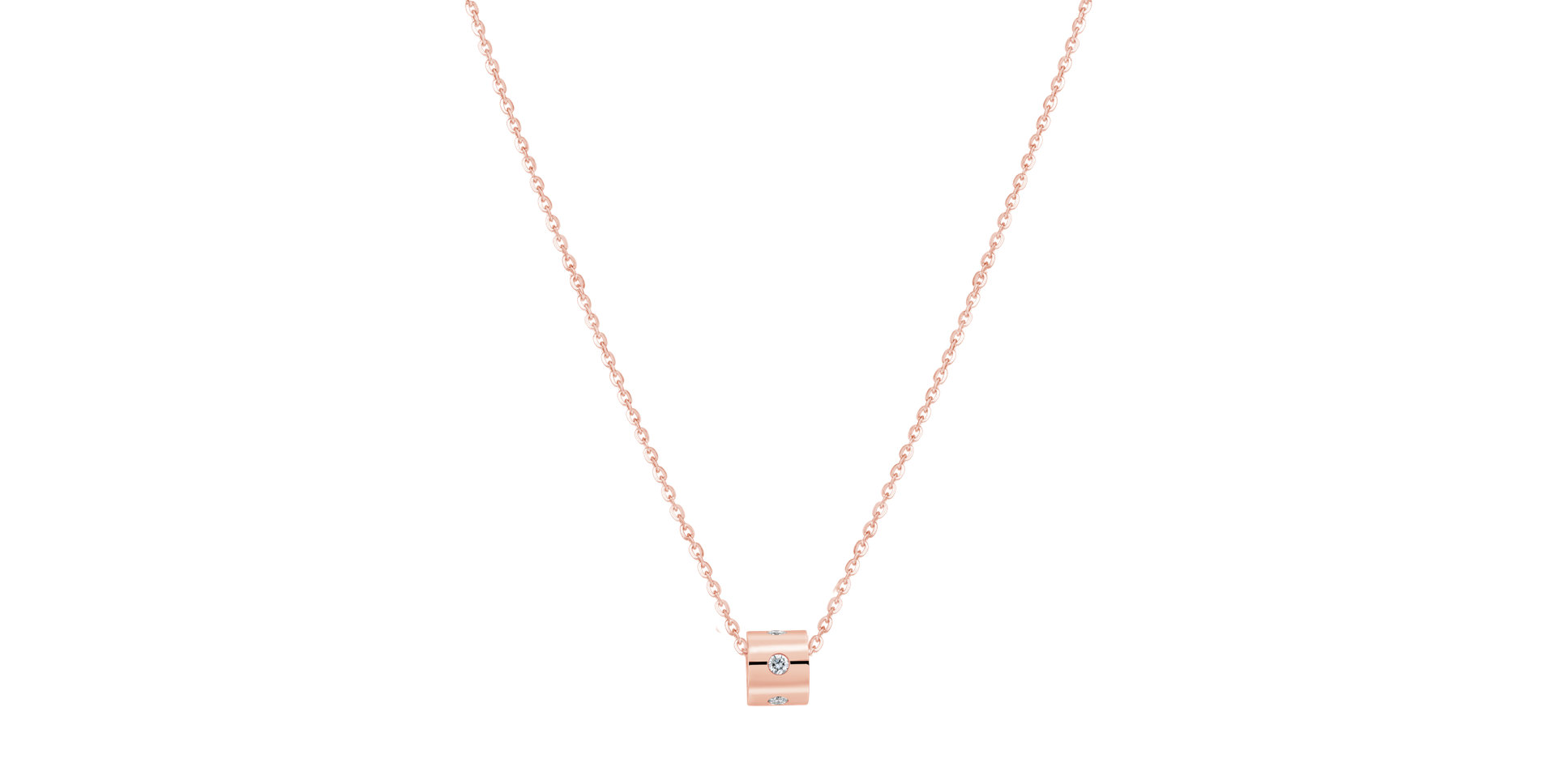 Diamond necklace Glittering Line