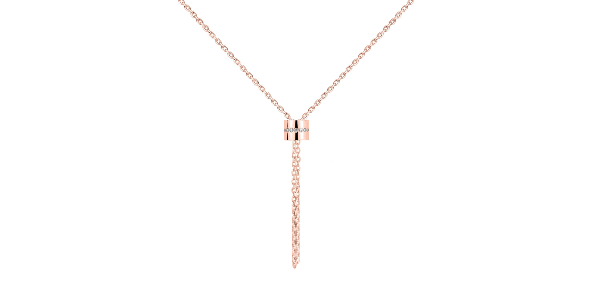 Diamond necklace Infinity Circle