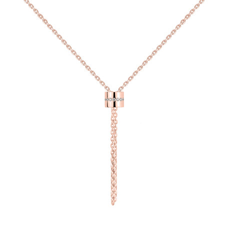 Diamond necklace Infinity Circle