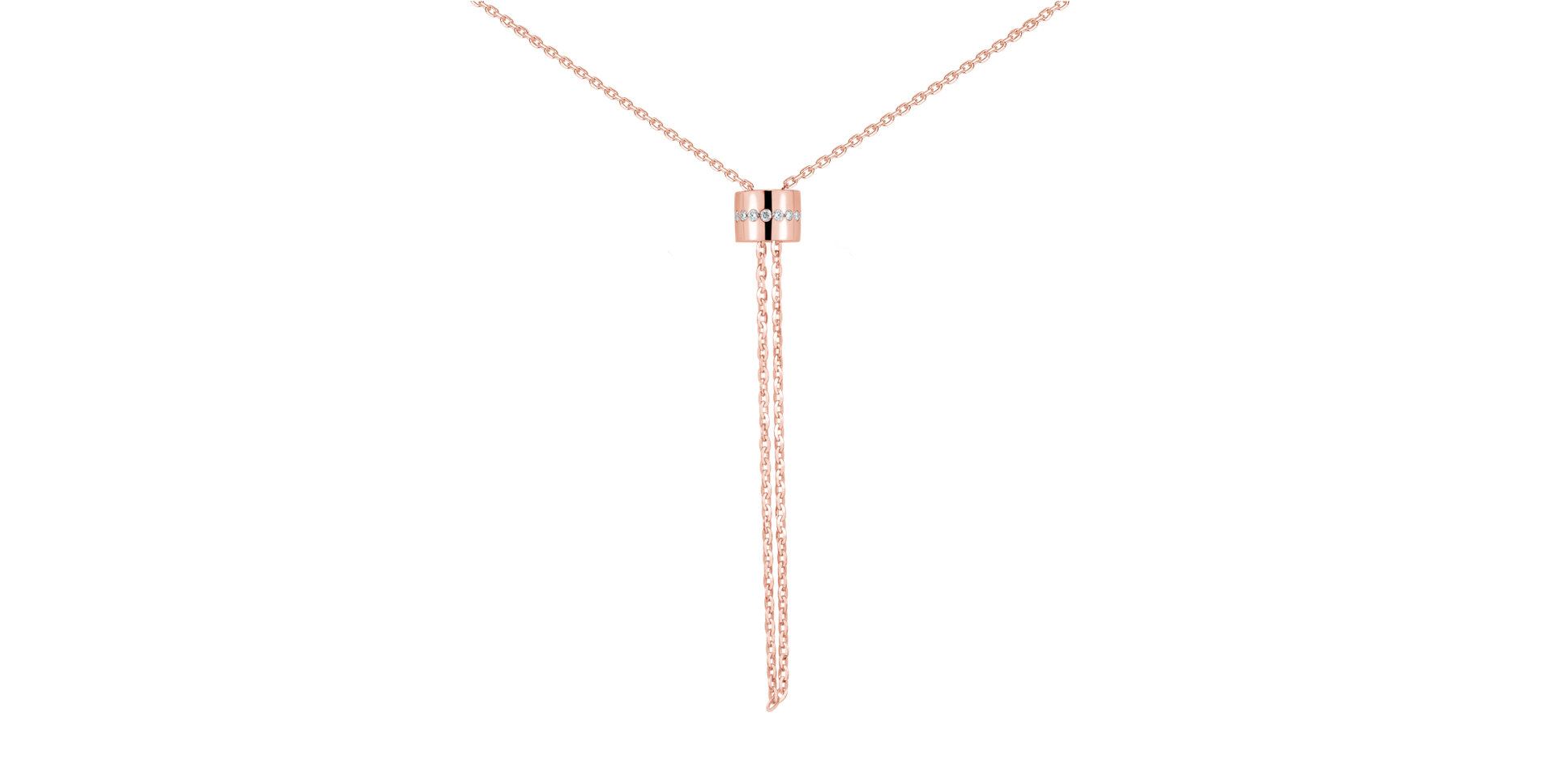 Diamond necklace Infinity Circles
